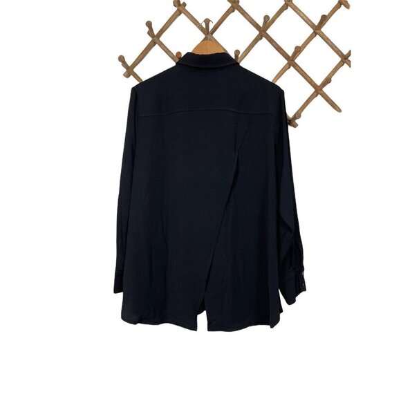RACHEL ROY Najila Split Back Blouse In Black  (Plus Size) - Picture 3 of 9